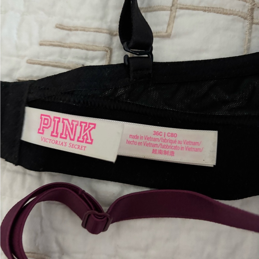Victoria’s Secret Love PINK - 2 Wear Everywhere Super Push Up, 1 Reg Push Up - Picture 6 of 9